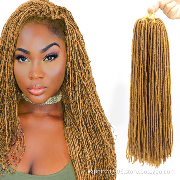 Dreadlocks Crochet sister locs Braids Soft Faux Locs Crochet Hair Synthetic Braiding Hair Goddess Loc